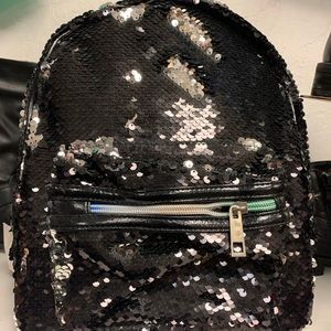 Black sequence backpack